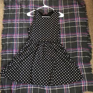 Polka dot fit and flare dress